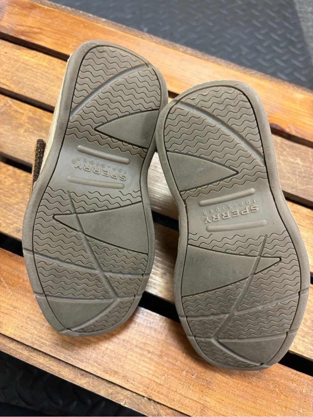 Sperry Kids Tan Boat Shoes